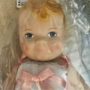 Vintage Daisy Kingdom 1997 Baby Doll 12" Vinyl Blond Hair Blue Eyes